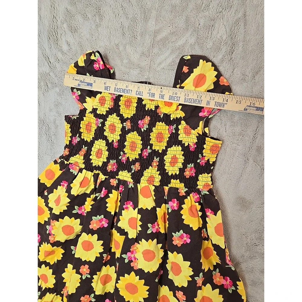 Gymboree Sunflower Dress Girl Size 12 100% Cotton‎